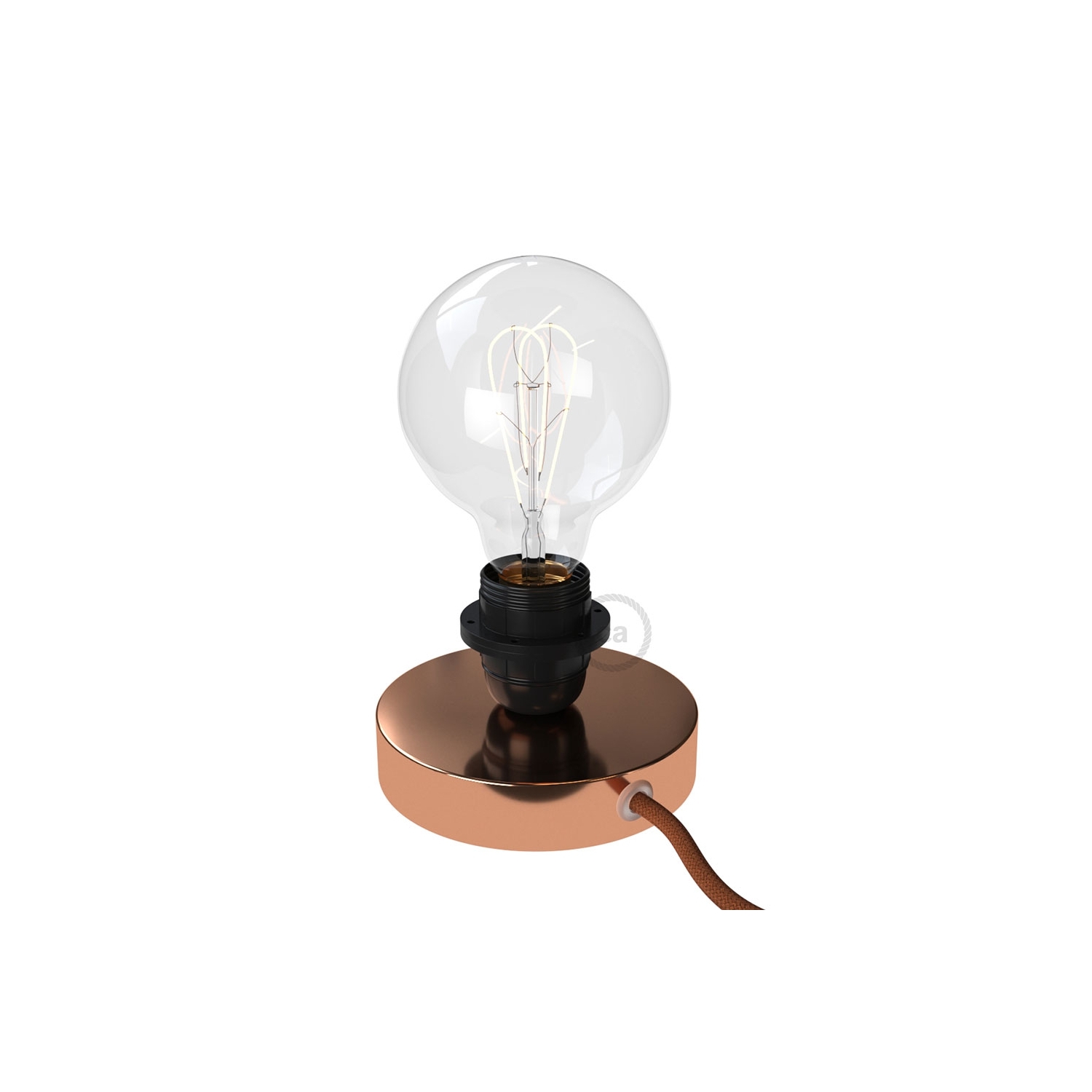 The Posaluce | Copper Metal Table Lamp for Lampshade