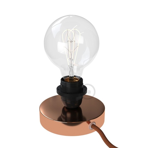 The Posaluce | Copper Metal Table Lamp for Lampshade