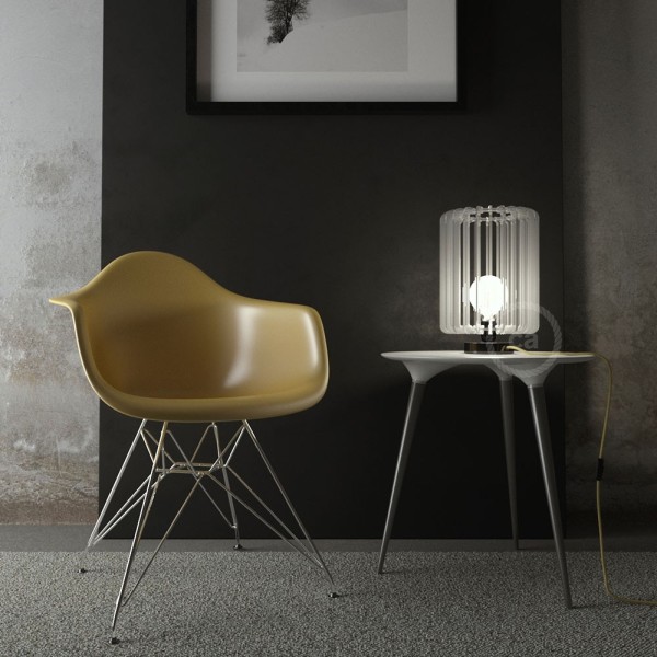 The Posaluce | Black Pearl Metal Table Lamp for Lampshade