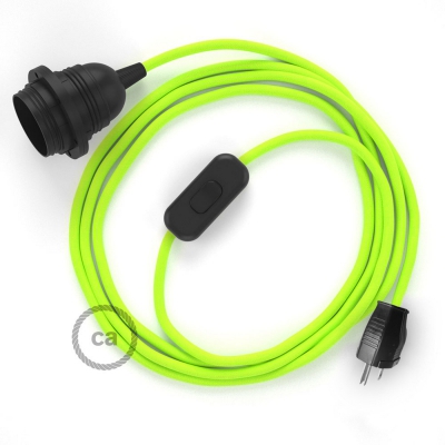 Plug-in Pendant with inline switch | RF10 Neon Yellow