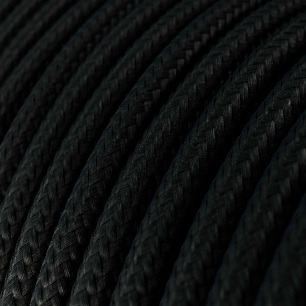 Plug-in Pendant with inline switch | RM04 Black Rayon