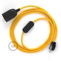 Plug-in Pendant with inline switch | RM10 Yellow Rayon