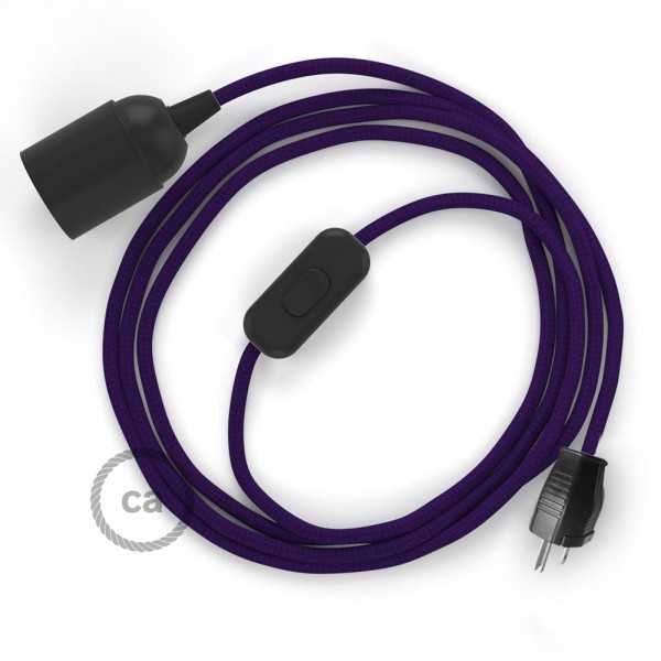 Plug-in Pendant with inline switch | RM14 Violet Rayon