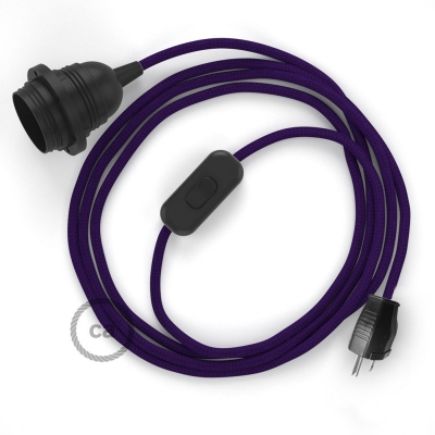 Plug-in Pendant with inline switch | RM14 Violet Rayon
