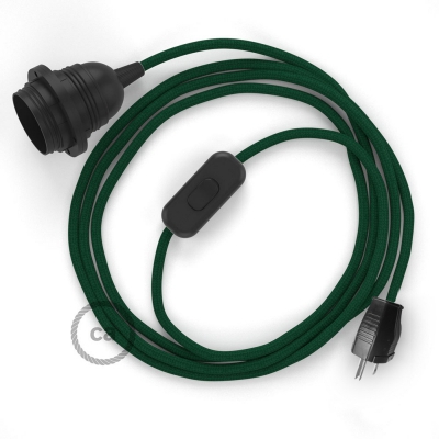 Plug-in Pendant with inline switch | RM21 Emerald Rayon