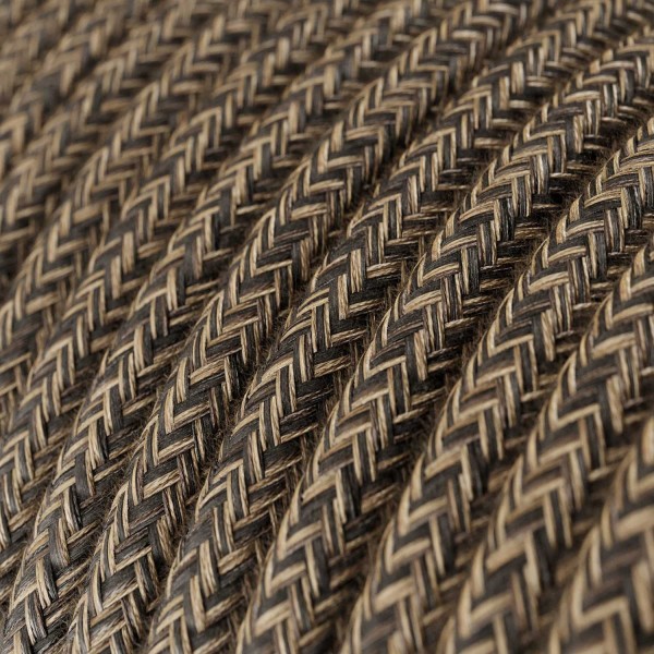 Plug-in Pendant with inline switch | RN04 Brown Linen