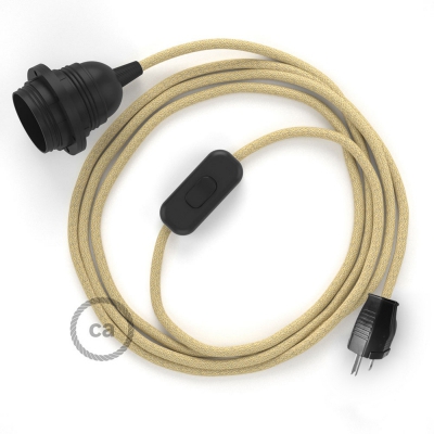Plug-in Pendant with inline switch | RN06 Jute