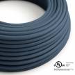 Stone Blue Cotton covered Round electric cable - RC30