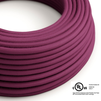 Raspberry Cotton covered Round electric cable - RC32