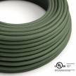 Gray Green Cotton covered Round electric cable - RC63