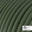 Gray Green Cotton covered Round electric cable - RC63