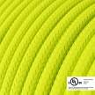 Neon Yellow covered Round electric cable - RF10