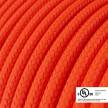 Neon Orange covered Round electric cable - RF15