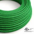 Green Glitter covered Round electric cable - RL06