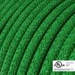 Green Glitter covered Round electric cable - RL06