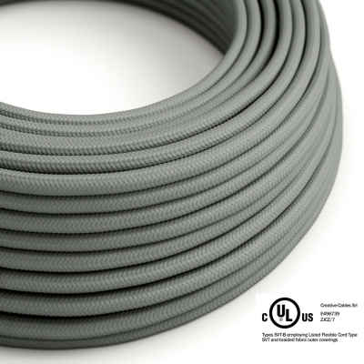Gray Rayon covered Round electric cable - RM03