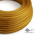 Gold Rayon covered Round electric cable - RM05