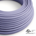 Lilac Rayon covered Round electric cable - RM07
