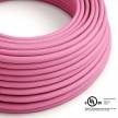 Fuchsia Rayon covered Round electric cable - RM08