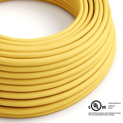 Yellow Rayon covered Round electric cable - RM10