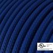 Blue Rayon covered Round electric cable - RM12