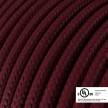 Burgundy Rayon covered Round electric cable - RM19