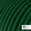 Emerald Green Rayon covered Round electric cable - RM21