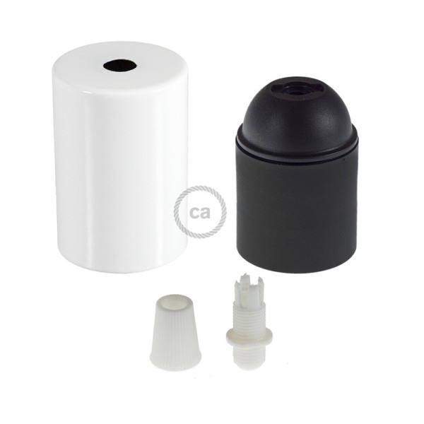 Flat Top Metal light bulb socket kits - E26