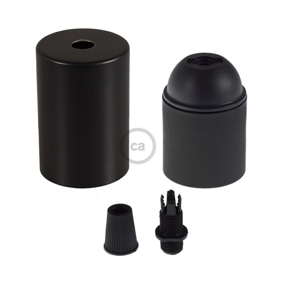Flat Top Metal light bulb socket kits - E26