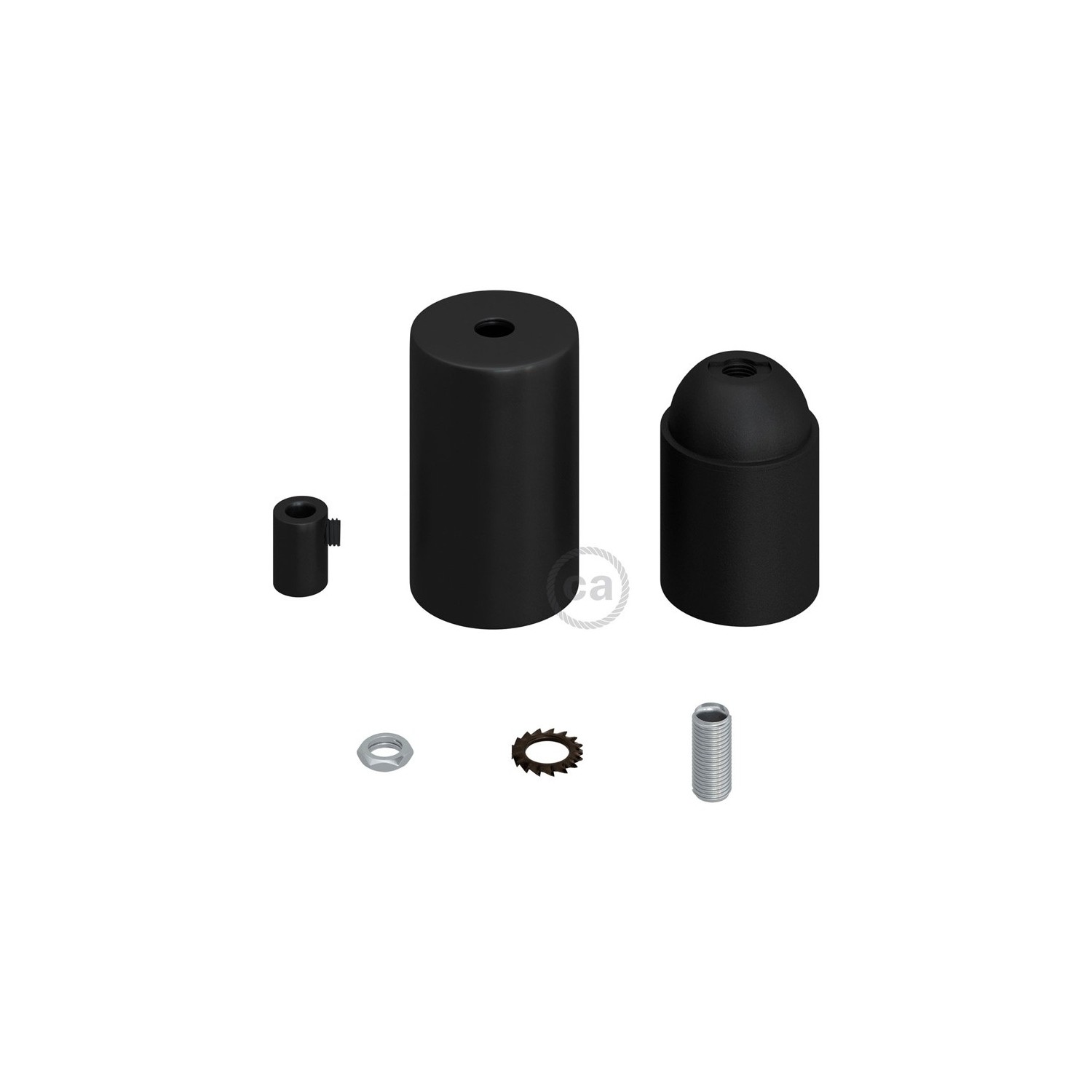 Flat Top Metal light bulb socket kits - E26