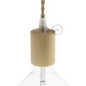 Wooden light bulb socket kit - For Pendant Light Cables - E26
