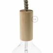 XL Wooden light bulb socket kit - For XL Rope Cables - E26