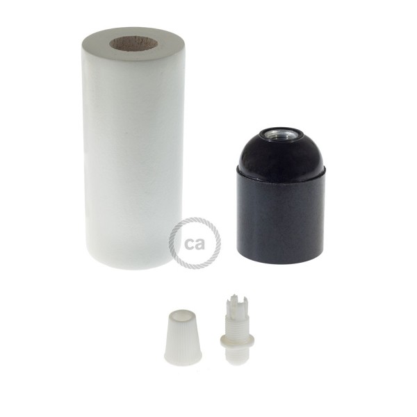 2XL Wooden light bulb socket kit - For 2XL Rope Cables - E26
