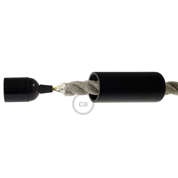 2XL Wooden light bulb socket kit - For 2XL Rope Cables - E26