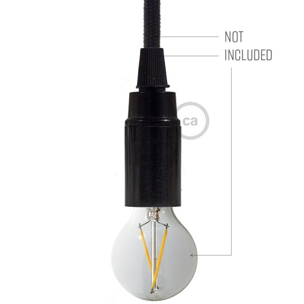 Smooth Sided - phenolic bakelite E12 light bulb socket