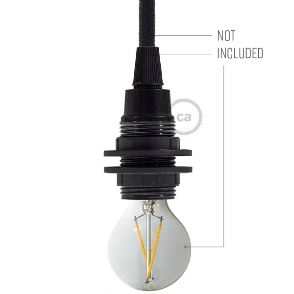 Double Ferrule - phenolic bakelite E12 light bulb socket