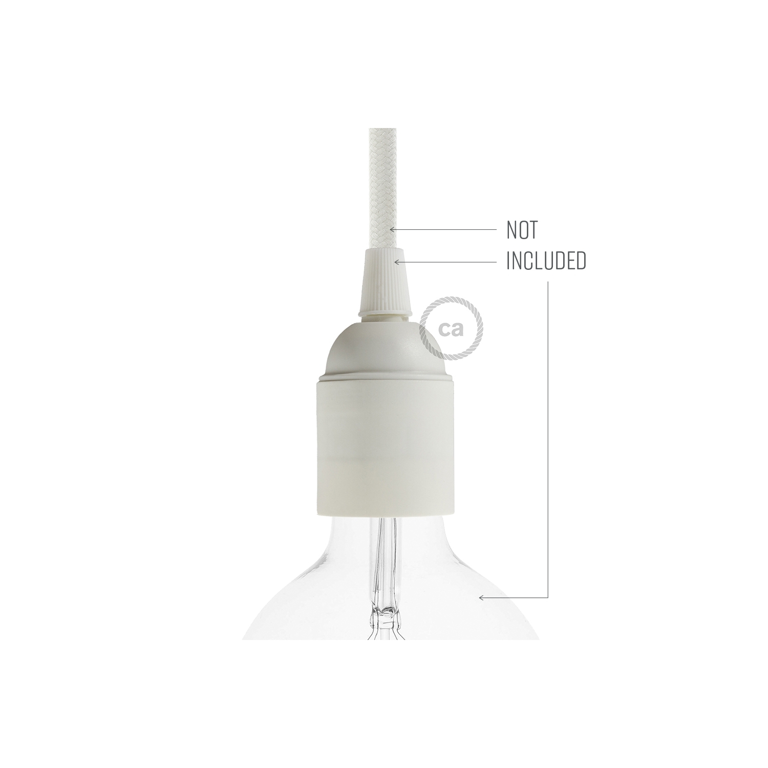 Smooth Sided Thermoplastic light bulb socket - E26