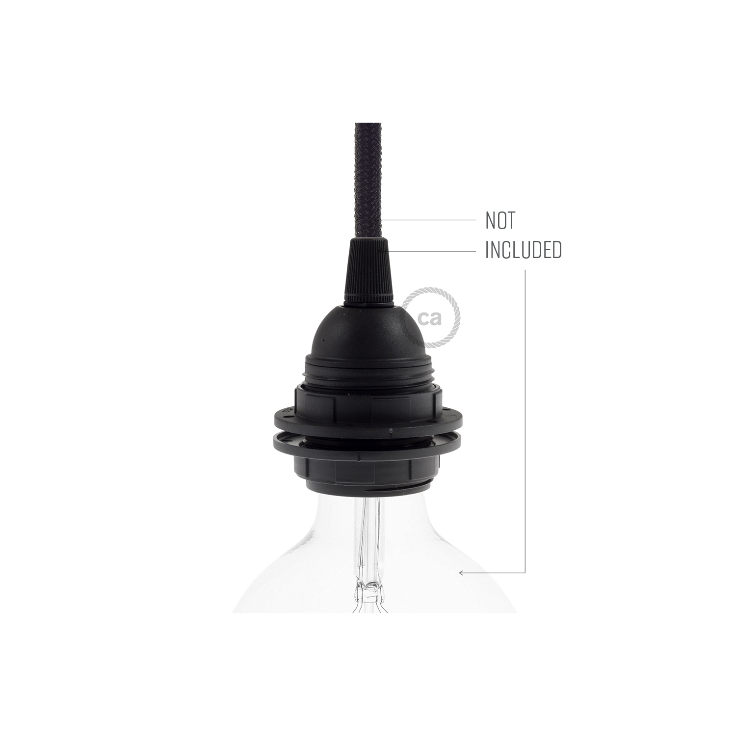 Double Ferrule Thermoplastic light bulb socket - E26
