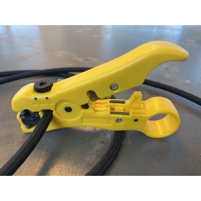 Cable Cutter & Stripper for Cloth Covered Wire