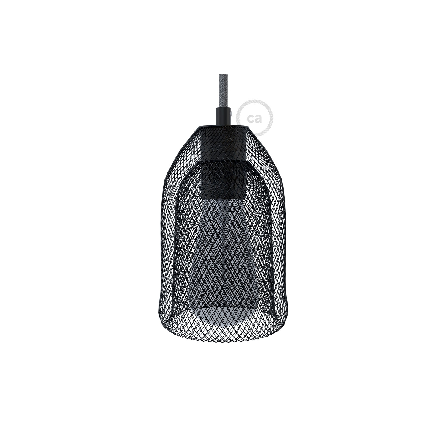 Ghostbell - The wire mesh pendant lampshade with socket cover