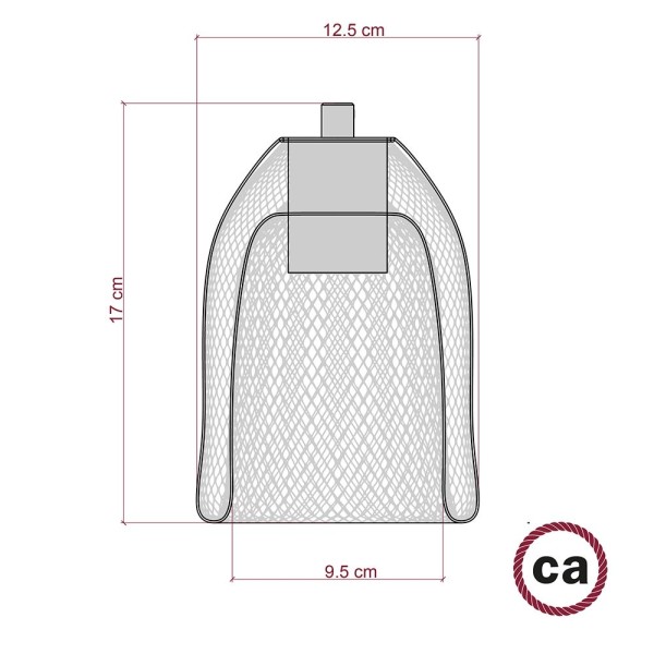 Ghostbell Wire Mesh Pendant Shade | Socket Cover | Industrial Style