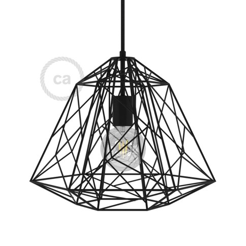 Apollo XL naked cage metal Lampshade with E26 socket