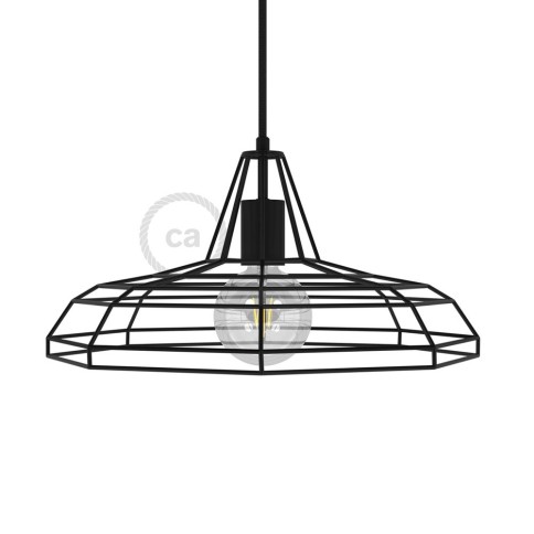 Sonar XL naked cage metal Lampshade with E26 socket