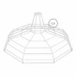 Sonar XL naked cage metal Lampshade with E26 socket