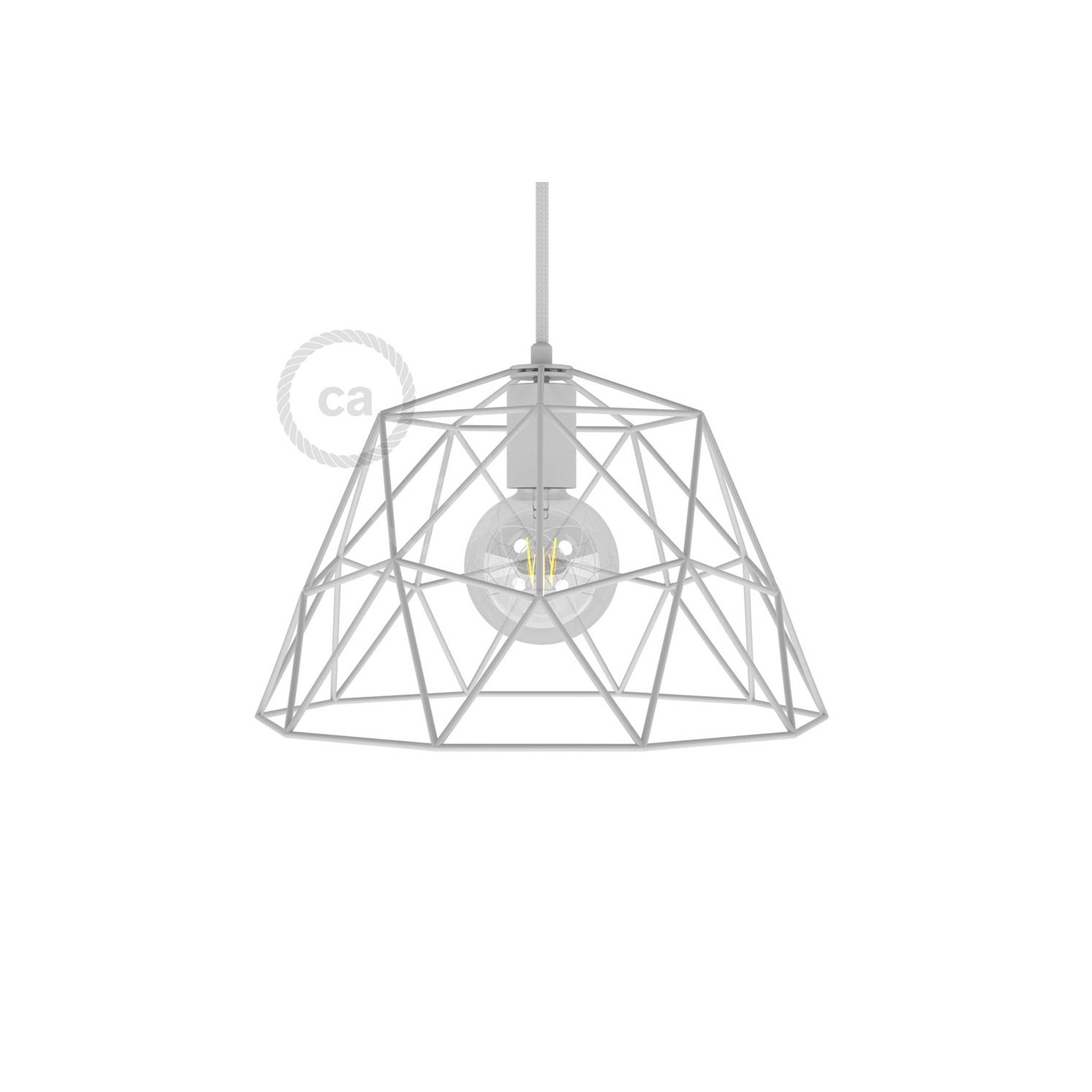 Dome XL Naked Cage Metal Lampshade | Industrial Style | E26 Socket