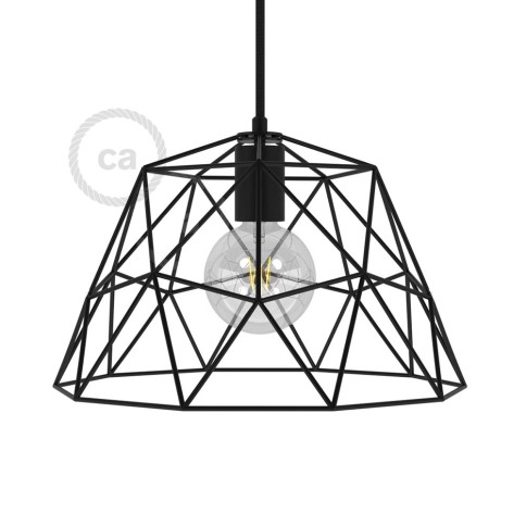 Dome XL naked cage metal Lampshade with E26 socket