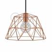 Dome XL naked cage metal Lampshade with E26 socket