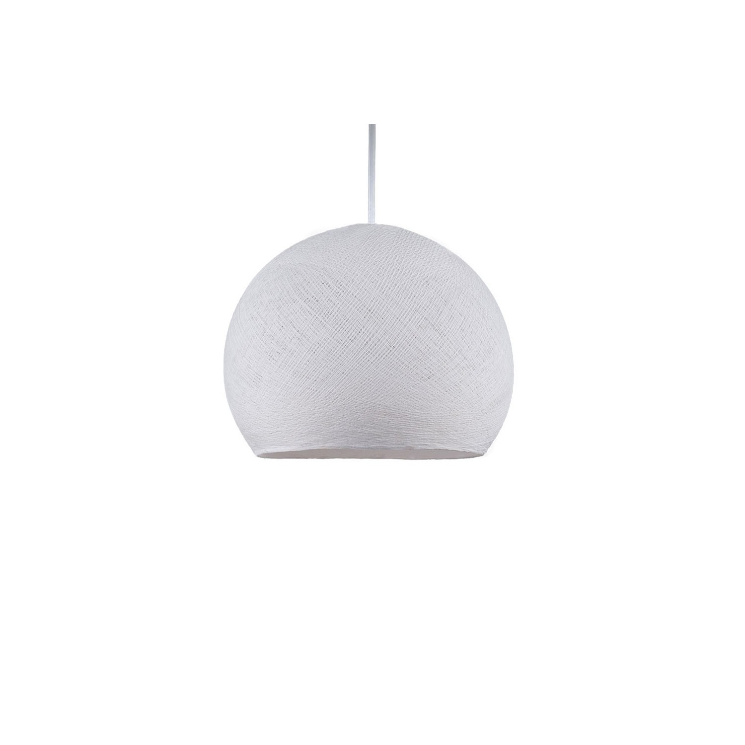 The Foldi Shade | Small Dome Pendant Lampshade | Modern Elegance - Pure White Foldi