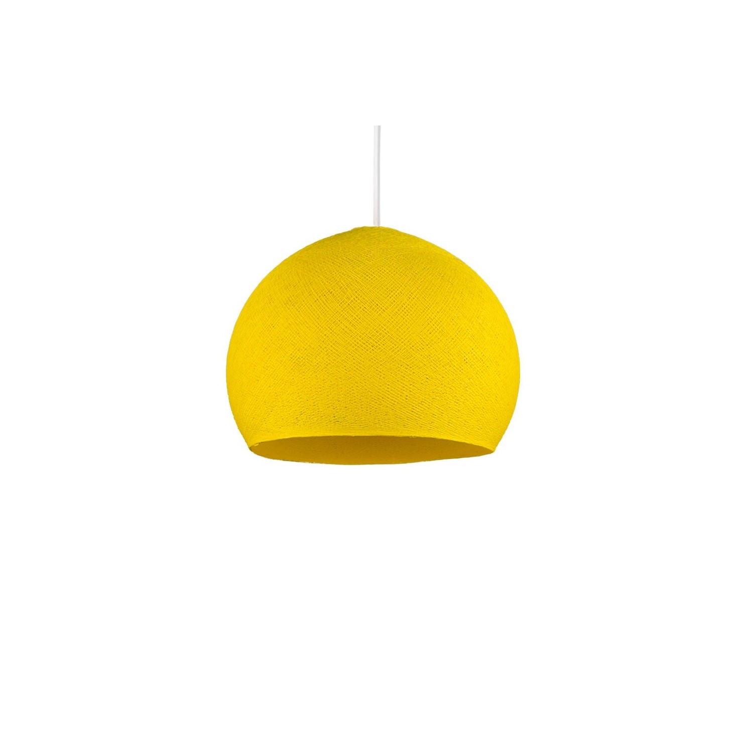 The Foldi Shade | Small Dome Pendant Lampshade | Modern Elegance - Yellow Foldi