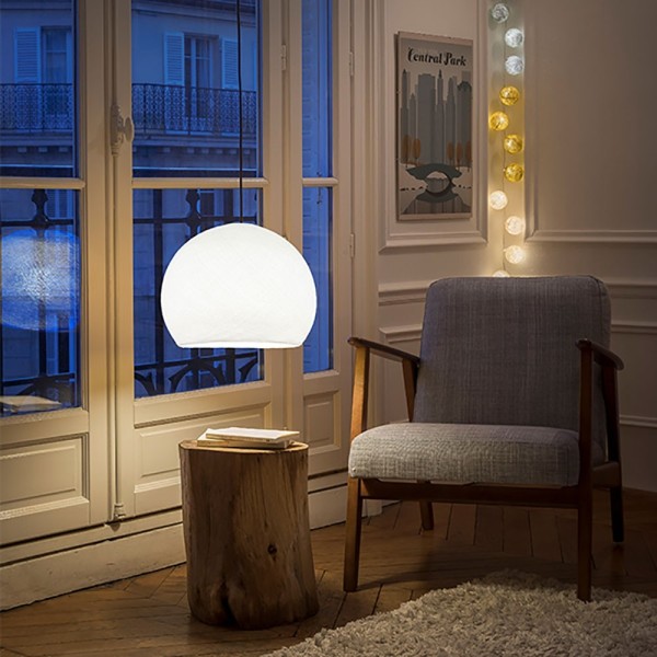 The Foldi Shade | Small Dome Pendant Lampshade | Modern Elegance